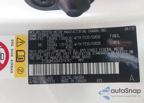 2017 Lexus Rx 450H from USA, damaged, VIN 2T2BGMCA2HC014141